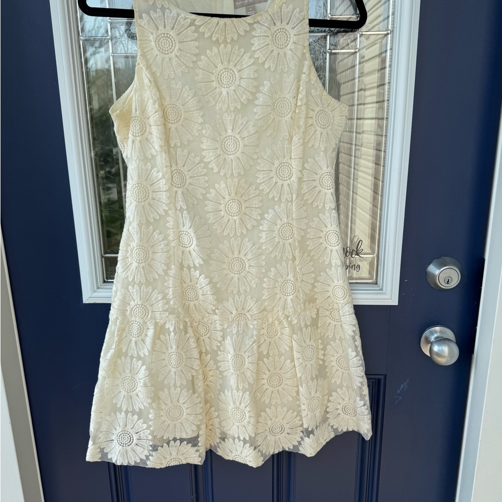 Banana Republic Ivory Lace Dress